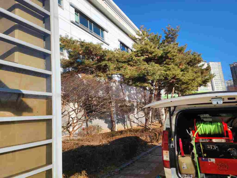 종로구 건물 외부 고압세척 작업